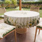 Nappe ronde élégante anti-taches - Idéale pour cuisine et salle à manger - Botanique