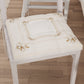 Cuscini per Sedie Coprisedia 6 Pezzi Fiocco Beige