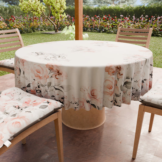 Tovaglia Rotonda Antimacchia Elegante - Ideale per cucina e sala da pranzo - Floreale 17