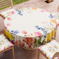 Nappe ronde élégante anti-taches - Idéale pour cuisine et salle à manger - Florale 30