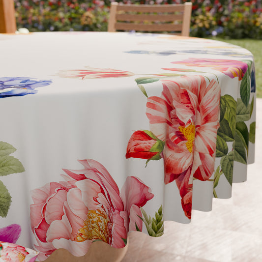 Tovaglia Rotonda Antimacchia Elegante - Ideale per cucina e sala da pranzo - Floreale 30