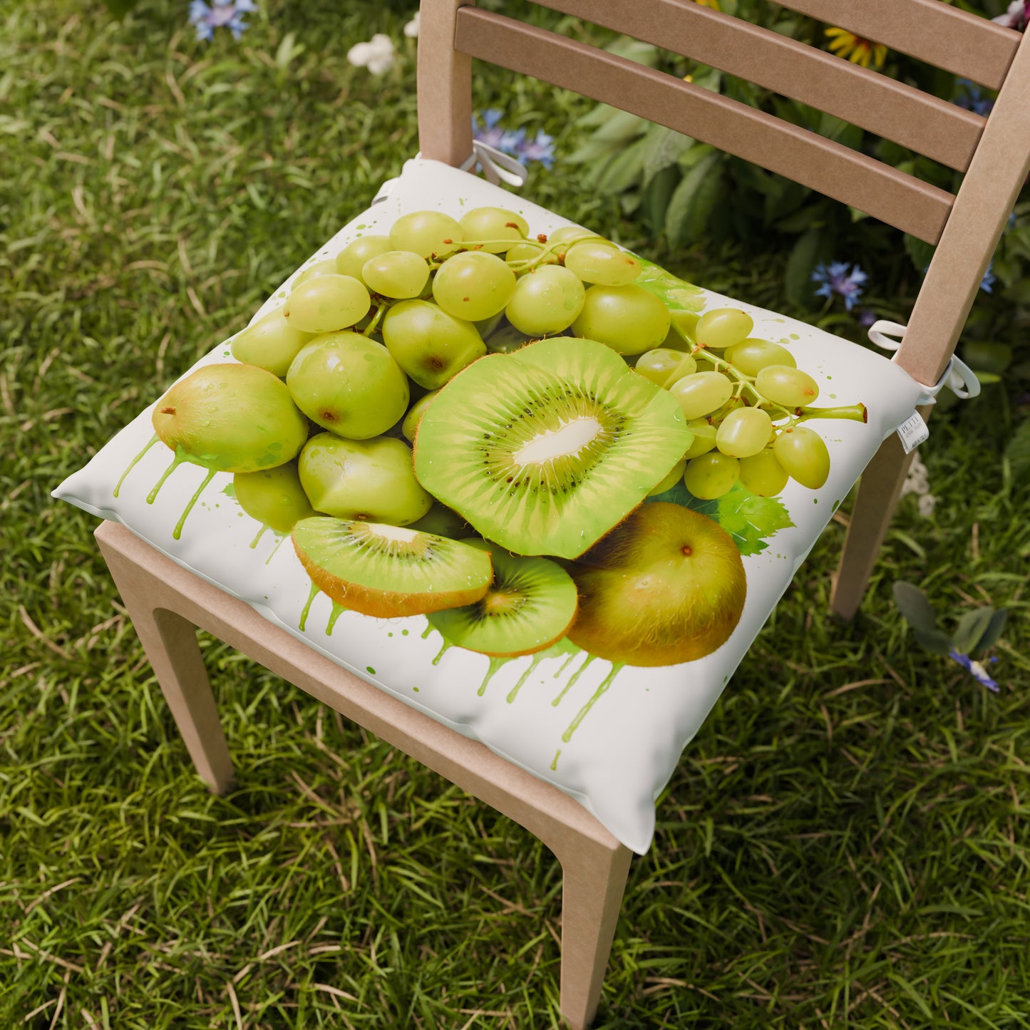 Cuscini per Sedie Coprisedia 6 Pezzi Fruit - Kiwi e Uva