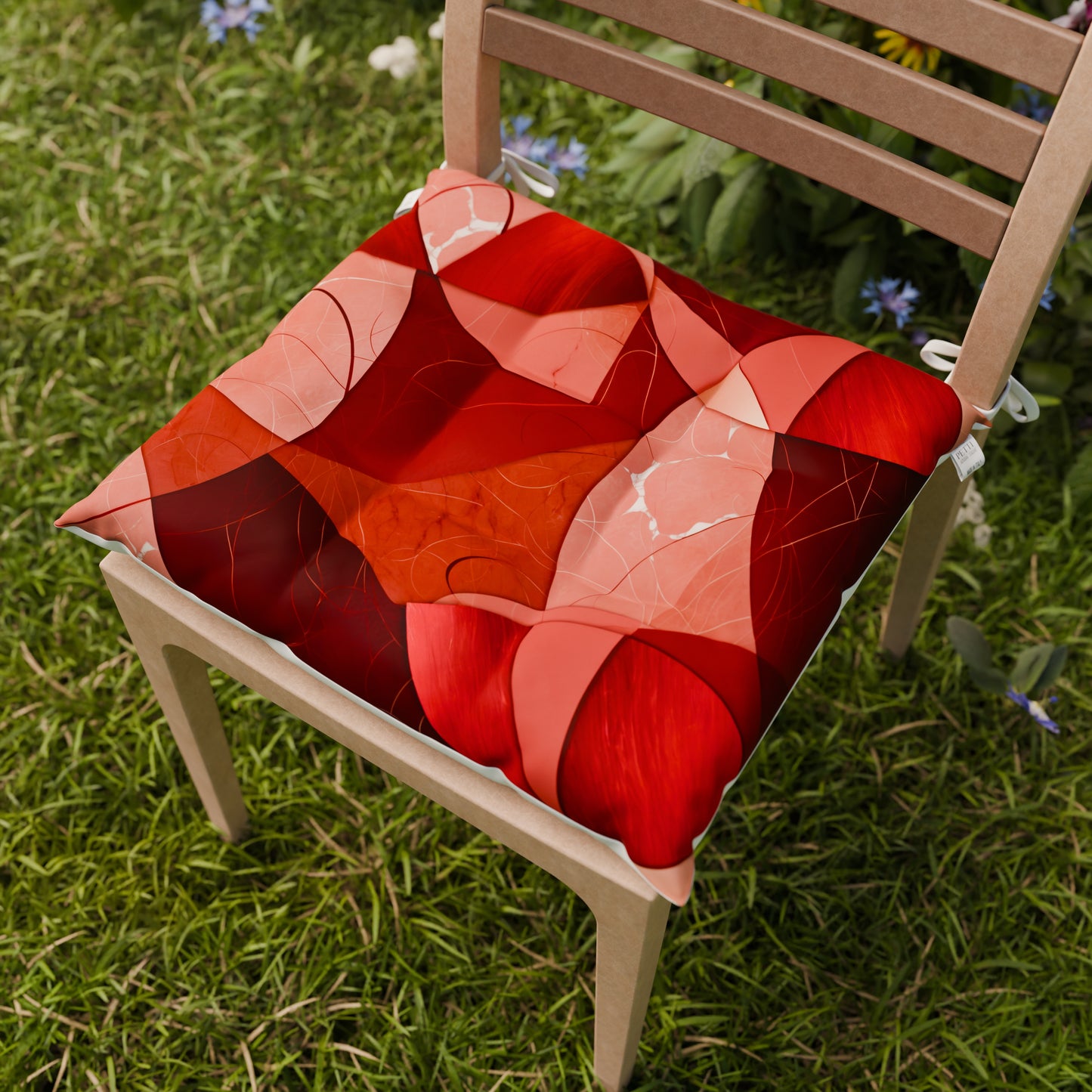 Coussins pour chaises housses de chaise 6 pièces Geo - Cercle Rouge
