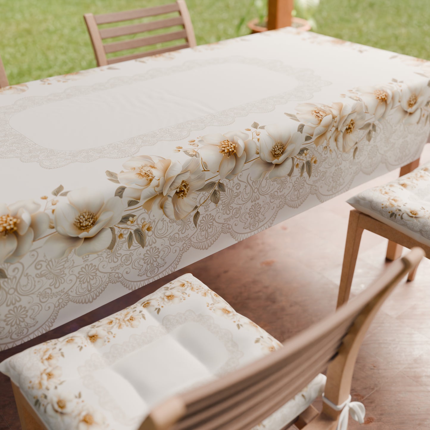 Tovaglia da tavola Antimacchia, Copritavolo da Cucina Magnolia