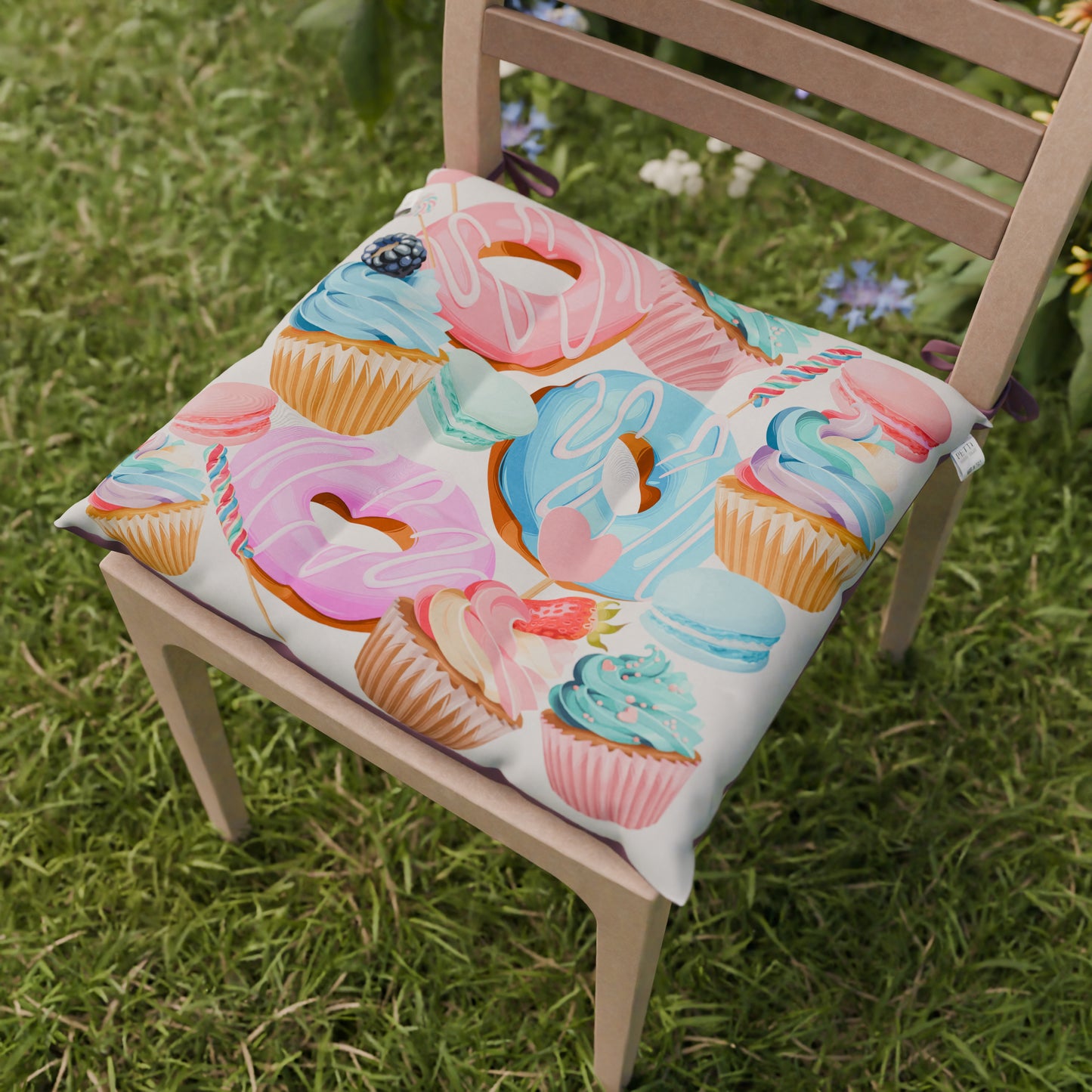 Cuscini per Sedie Coprisedia 6 Pezzi Donuts