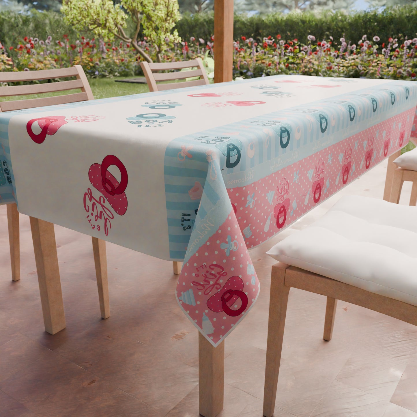 Tovaglia da tavola Antimacchia, Copritavolo da Cucina, Baby Shower