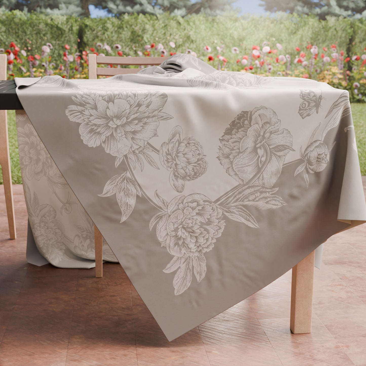 Tovaglia da tavola Antimacchia, Copritavolo da Cucina Peonie