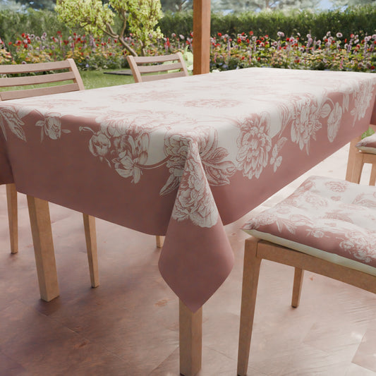 Promo Cucina Peonie Cipria Scuro Tovaglia in Stampa Digitale + Tovaglia Trasparente + Runner in Omaggio.