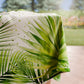Stain-resistant tablecloth, kitchen table cover, tropical leaf