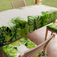 Stain-resistant tablecloth, kitchen table cover, tropical leaf