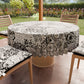 Nappe Ronde Anti-taches Élégante - Idéale pour cuisine et salle à manger - Vietri Noir