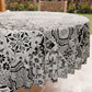 Nappe Ronde Anti-taches Élégante - Idéale pour cuisine et salle à manger - Vietri Noir