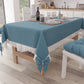 Tovaglia da Tavola Shabby Chic Copritavolo con Pizzo e Fiocchi Avion