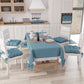 Cuscini per Sedie Coprisedia Shabby Chic Tinta Unita Blu Avion