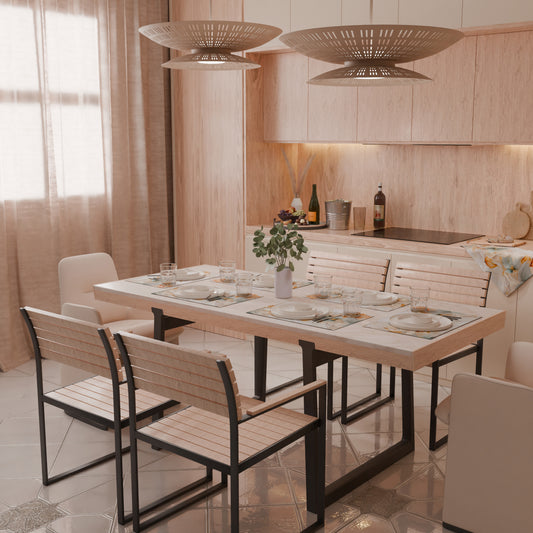 Tovagliette Americane in Stampa Digitale Marble Flower