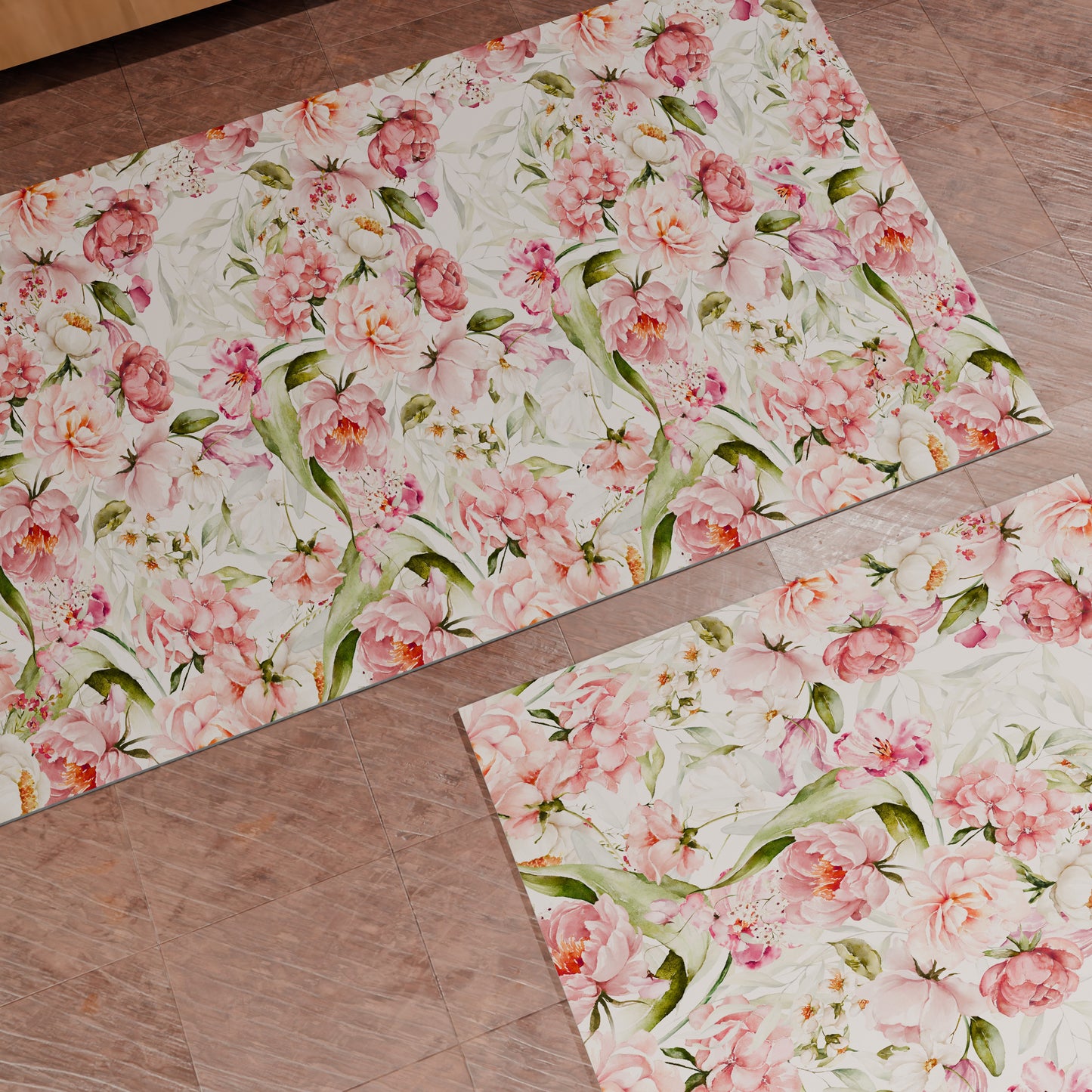 Tapis de cuisine antidérapant, couloir de cuisine lavable, cuisine shabby pois