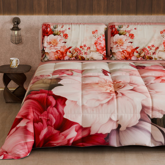 Couette, Edredon Double, Simple, 1 place et Demi Florale 04-152