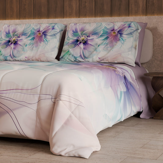 Couette, Edredon Double, Simple, 1 place et Demi Florale 04-159