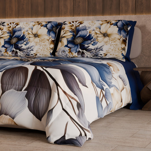 Couette, Edredon Double, Simple, 1 place et Demi Florale 04-300
