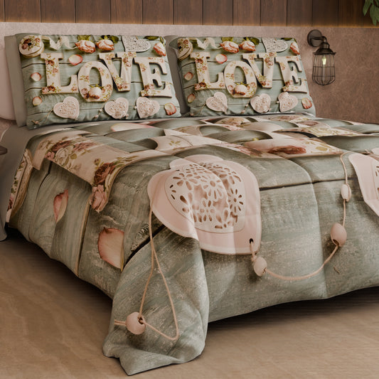 Piumone, Trapunta Matrimoniale, Singola, Piazza e Mezza Shabby 318