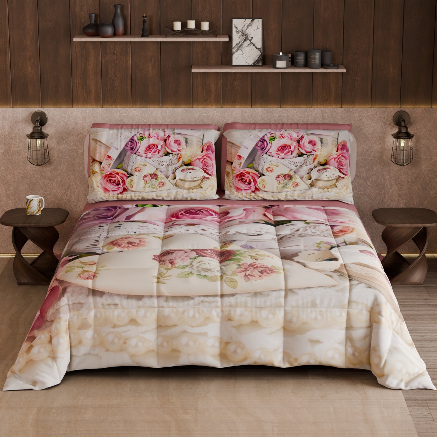 Piumone, Trapunta Matrimoniale, Singola, Piazza e Mezza Shabby 328