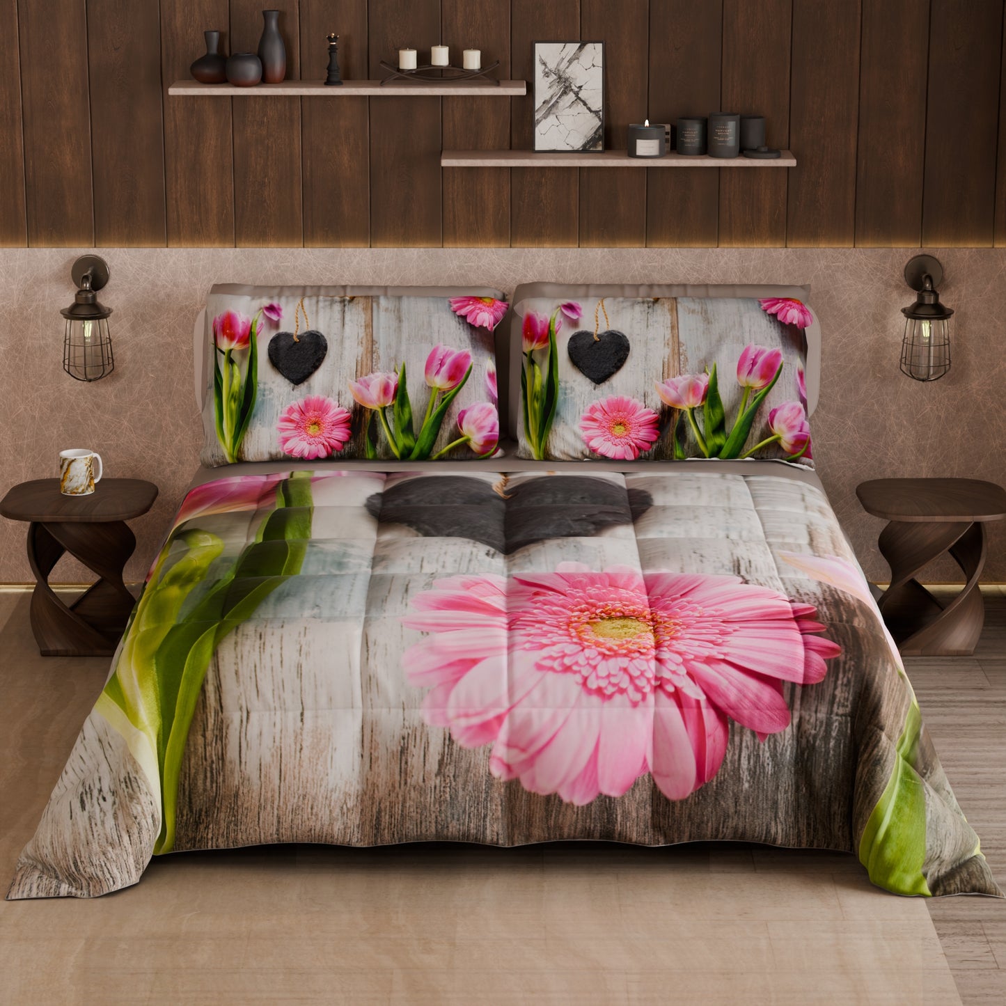 Piumone, Trapunta Matrimoniale, Singola, Piazza e Mezza Shabby 330