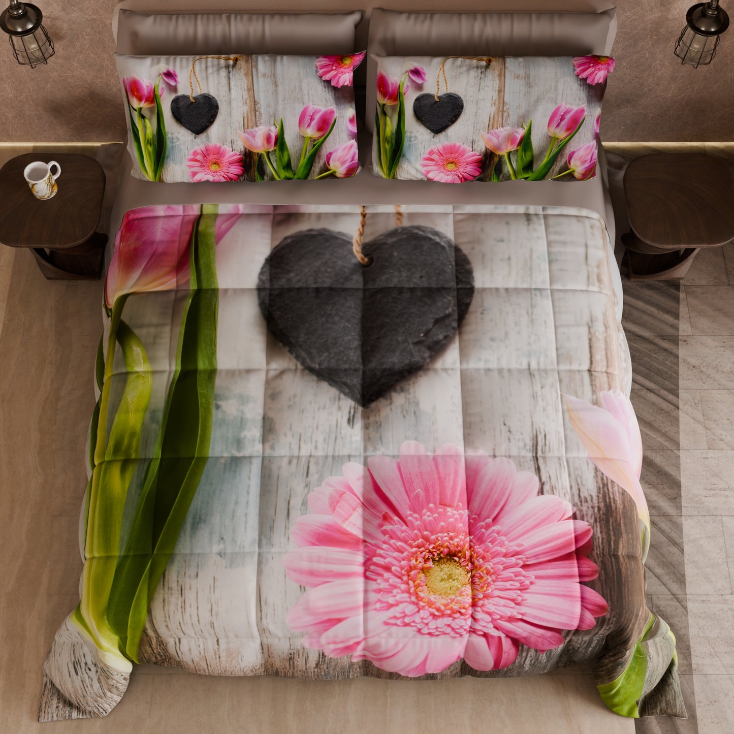 Piumone, Trapunta Matrimoniale, Singola, Piazza e Mezza Shabby 330