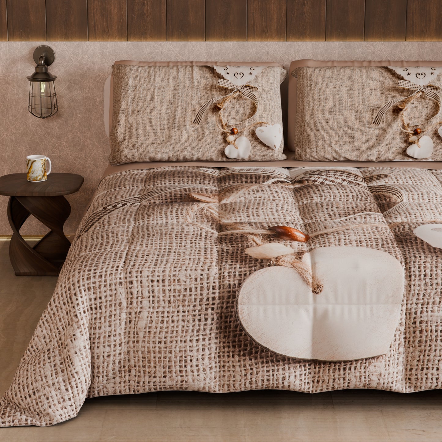 Couette, édredon double, simple, une place et demie shabby 331