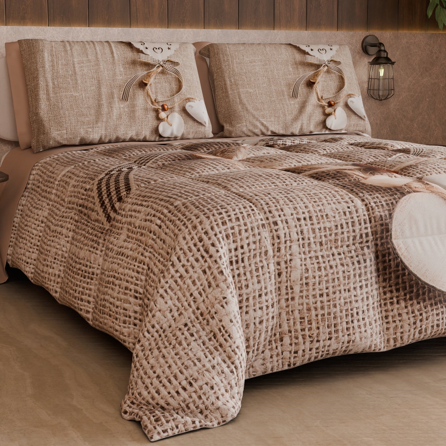 Couette, édredon double, simple, une place et demie shabby 331