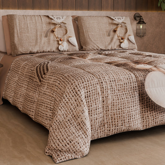 Piumone, Trapunta Matrimoniale, Singola, Piazza e Mezza Shabby 331
