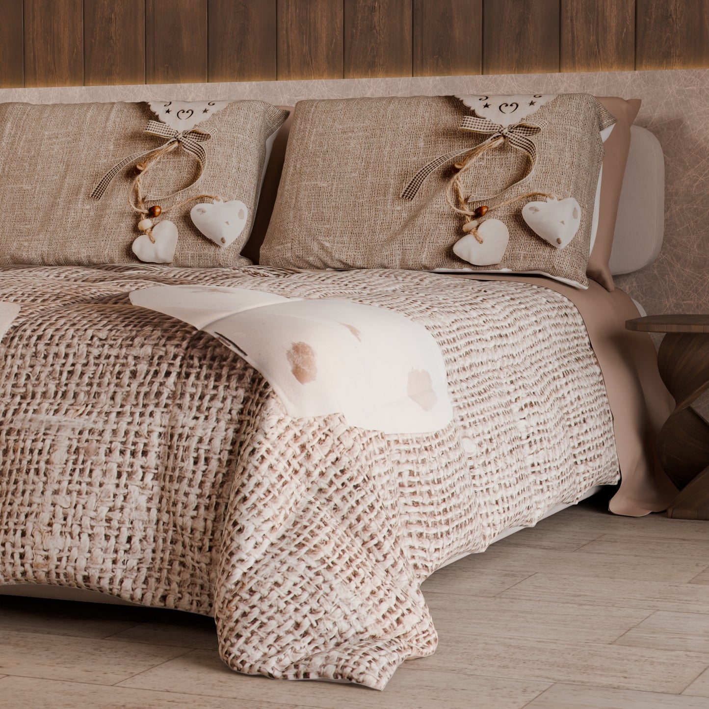 Couette, édredon double, simple, une place et demie shabby 331