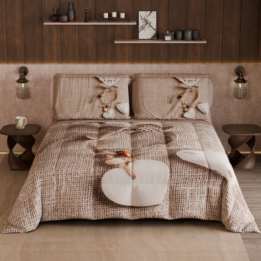 Piumone, Trapunta Matrimoniale, Singola, Piazza e Mezza Shabby 331