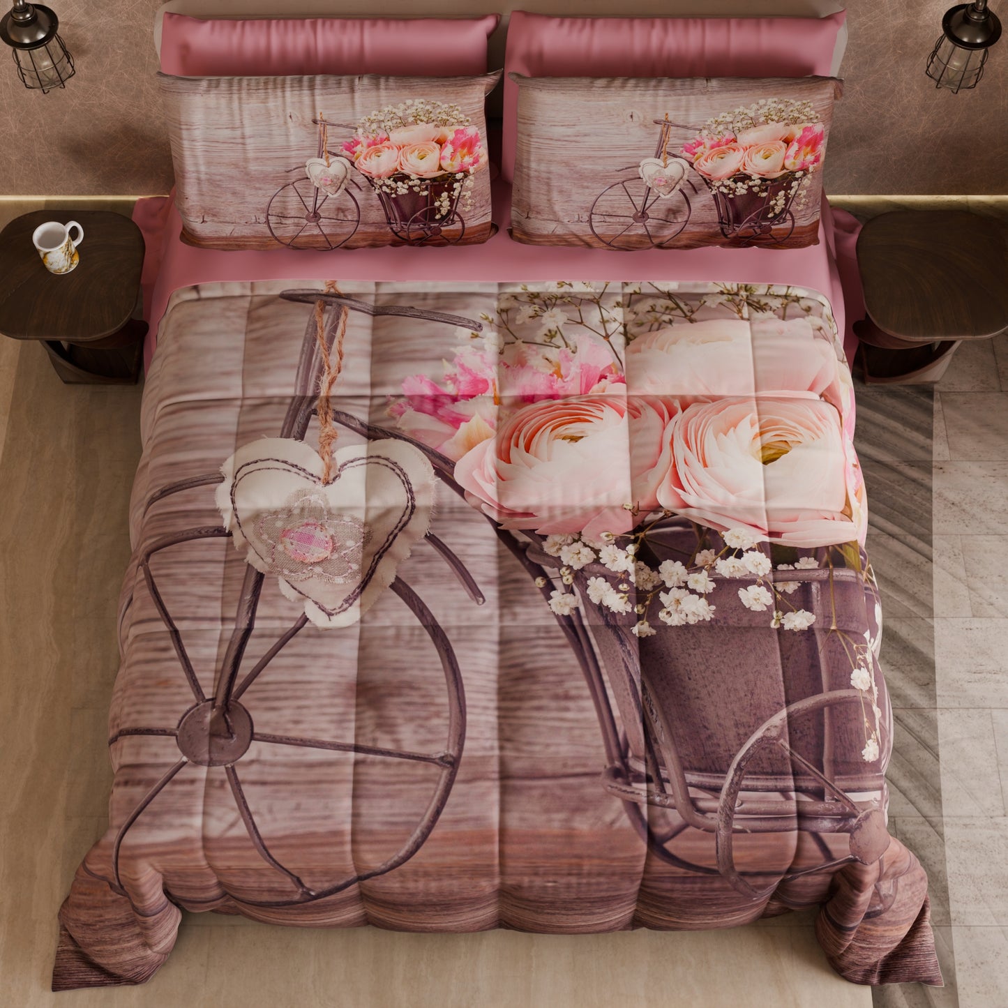 Piumone, Trapunta Matrimoniale, Singola, Piazza e Mezza Shabby 337
