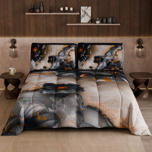 Couette, Couverture Double, Simple, Une Place et Demi Florale 06-18