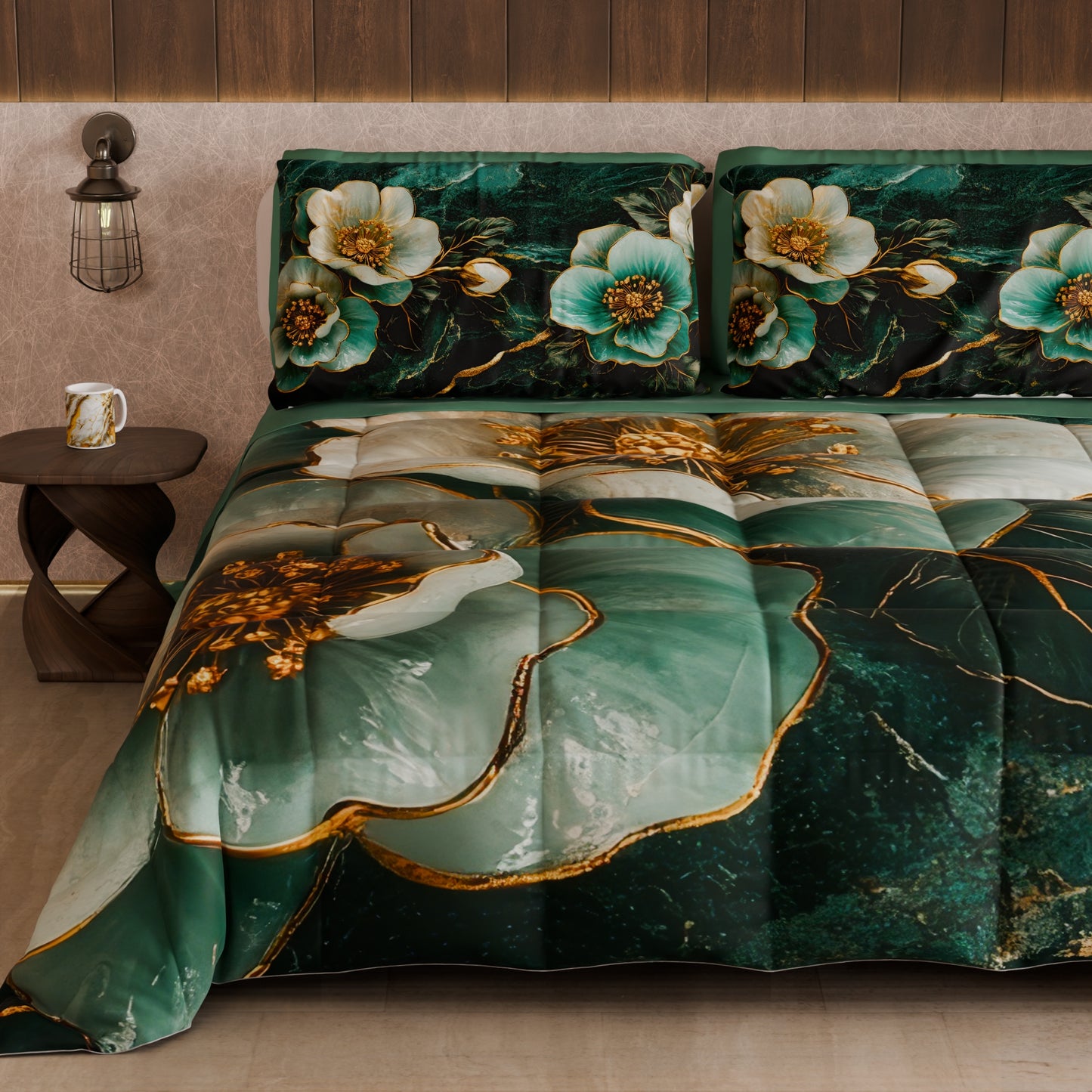 Couette, Couverture Double, Simple, Une Place et Demi Florale 06-19