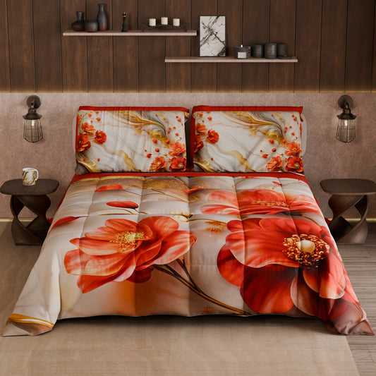 Couette, Edredon Double, Simple, 1 place et Demi Florale 06-2