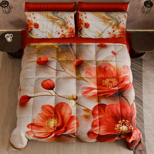Couette, Edredon Double, Simple, 1 place et Demi Florale 06-2