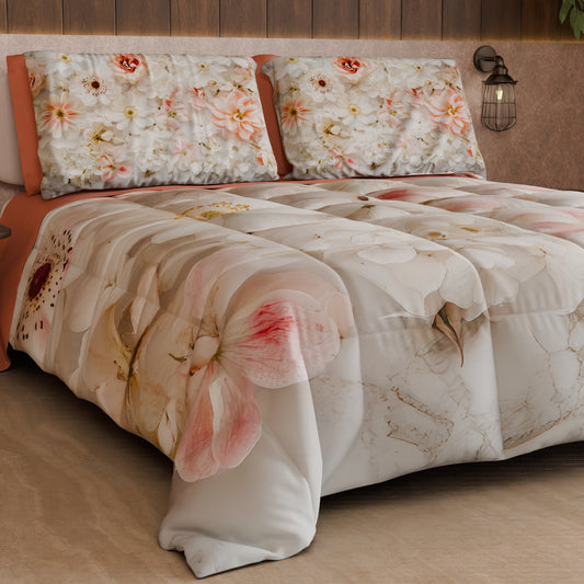 Couette, Couverture Double, Simple, Une Place et Demi Florale 06-21