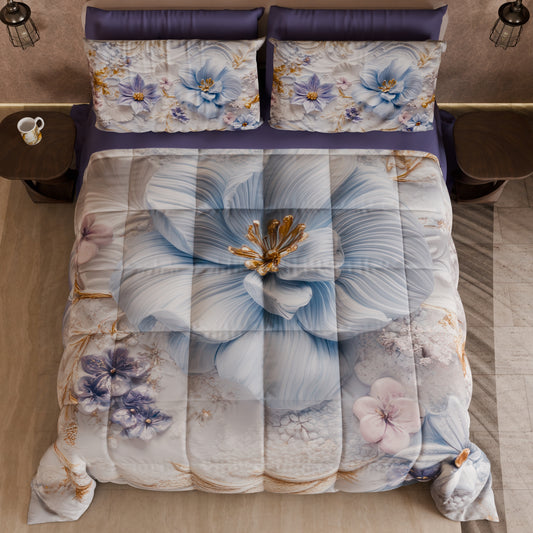 Couette, Edredon Double, Simple, 1 place et Demi Florale 06-4