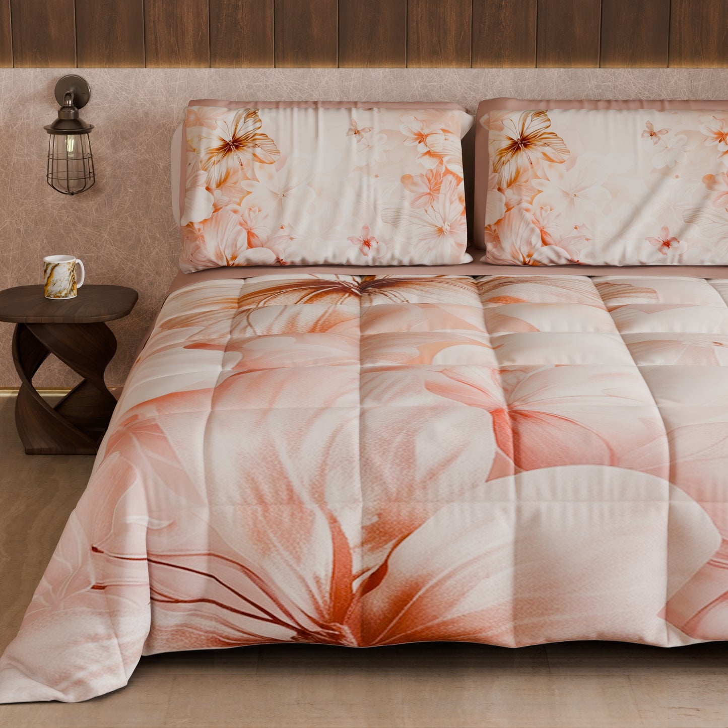 Couette, Edredon double, simple, une place et demie Floral F11