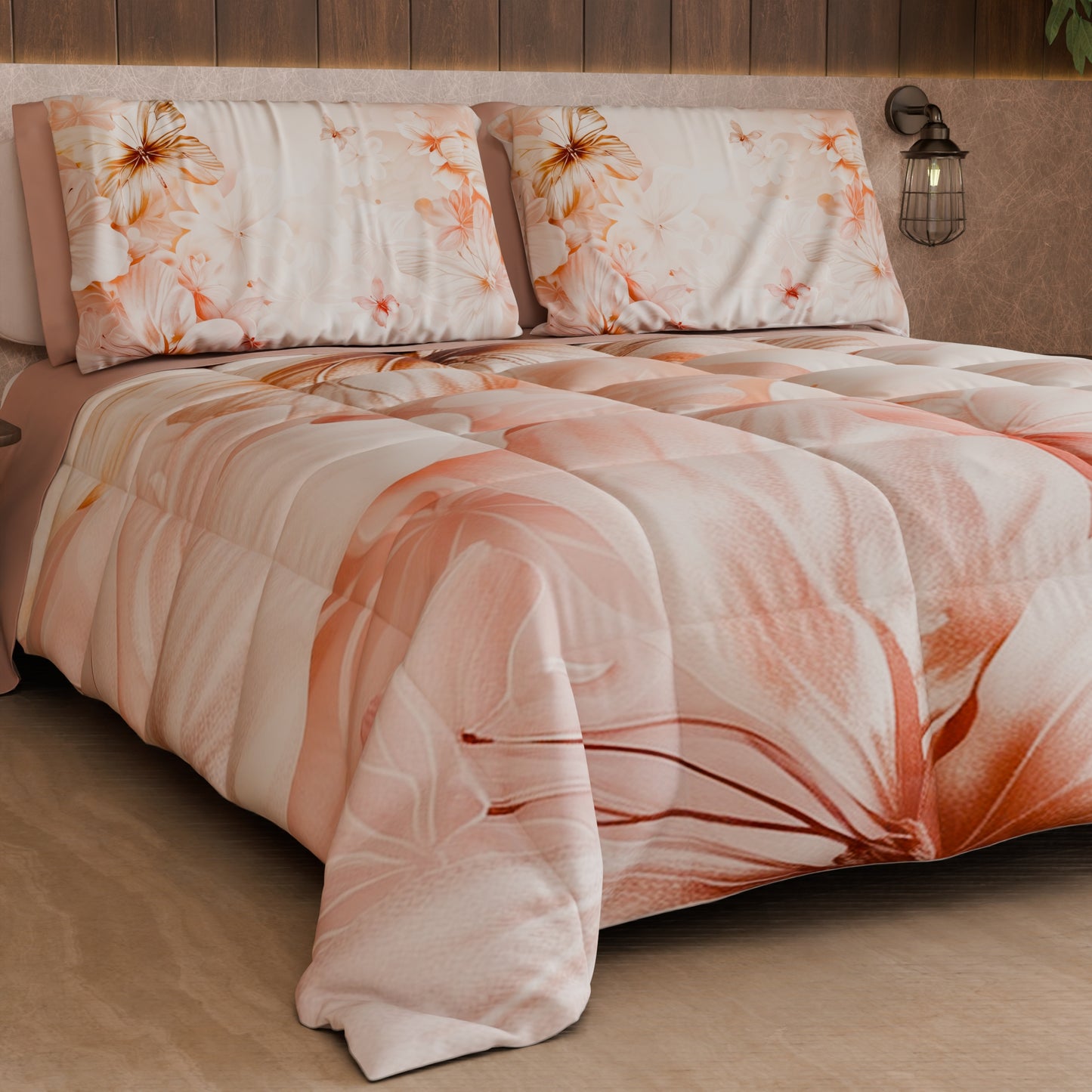 Couette, Edredon double, simple, une place et demie Floral F11