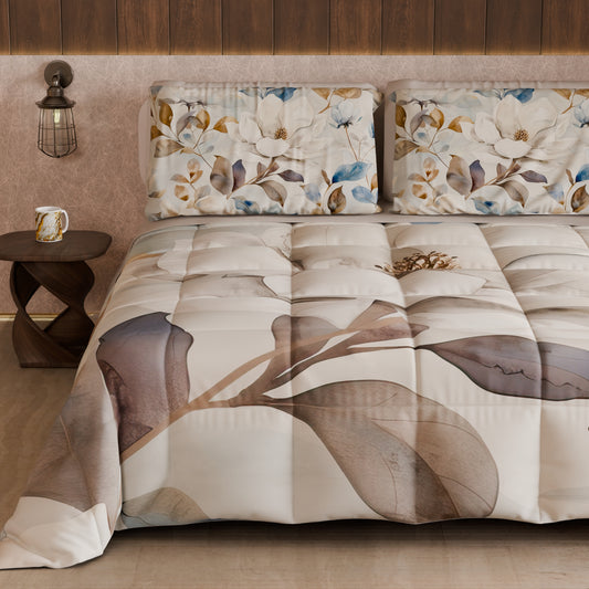 Couette, Edredon Double, Simple, 1 place et demie Floral F16