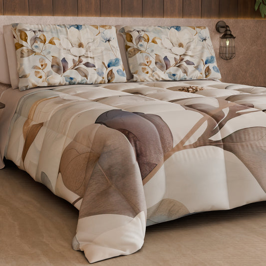 Couette, Edredon Double, Simple, 1 place et demie Floral F16