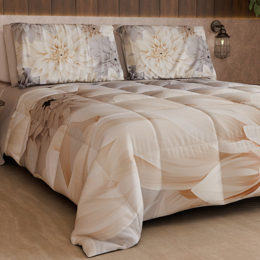 Couette, Edredon Double, Simple, 1 place et demie Floral F25