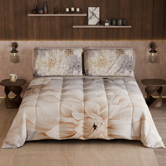 Couette, Edredon Double, Simple, 1 place et demie Floral F25
