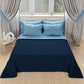 Trapuntino Copriletto Primaverile Autunnale Double Face Celeste Blu