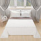 Courtepointe de Lit Printanière Automnale Double Face Rose Ancien Blanc