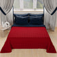 Courtepointe de Lit Printanière Automnale Double Face Bleu Bordeaux