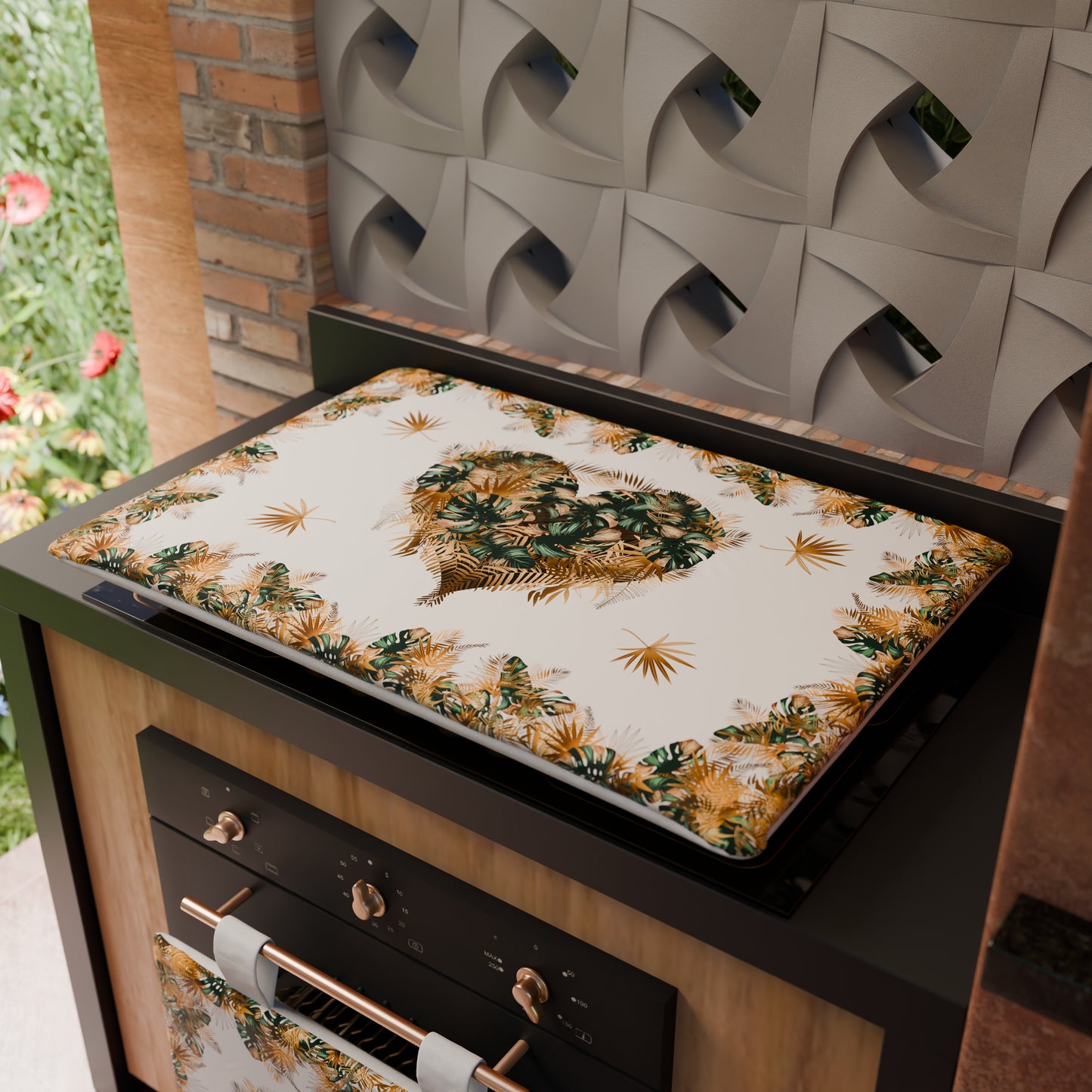 Housse de plaque de cuisson pour cuisine en impression numérique Tropical-04 1 pièce 50x70cm