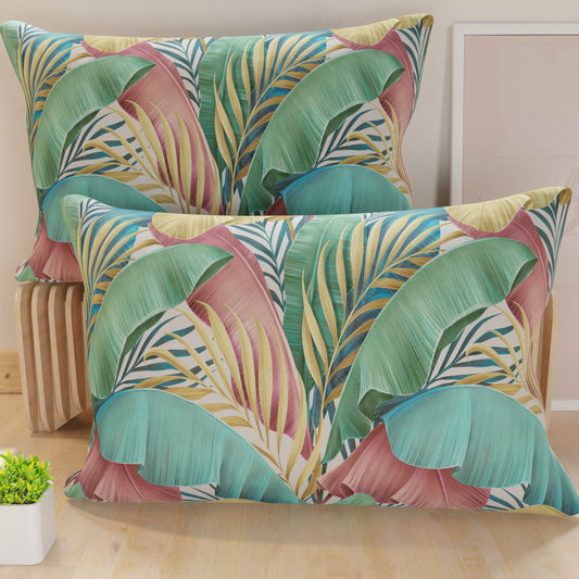 Federe Cuscini Letto Stampa Digitale Tropical Multicolor 40x70 Made in Italy | PETTI